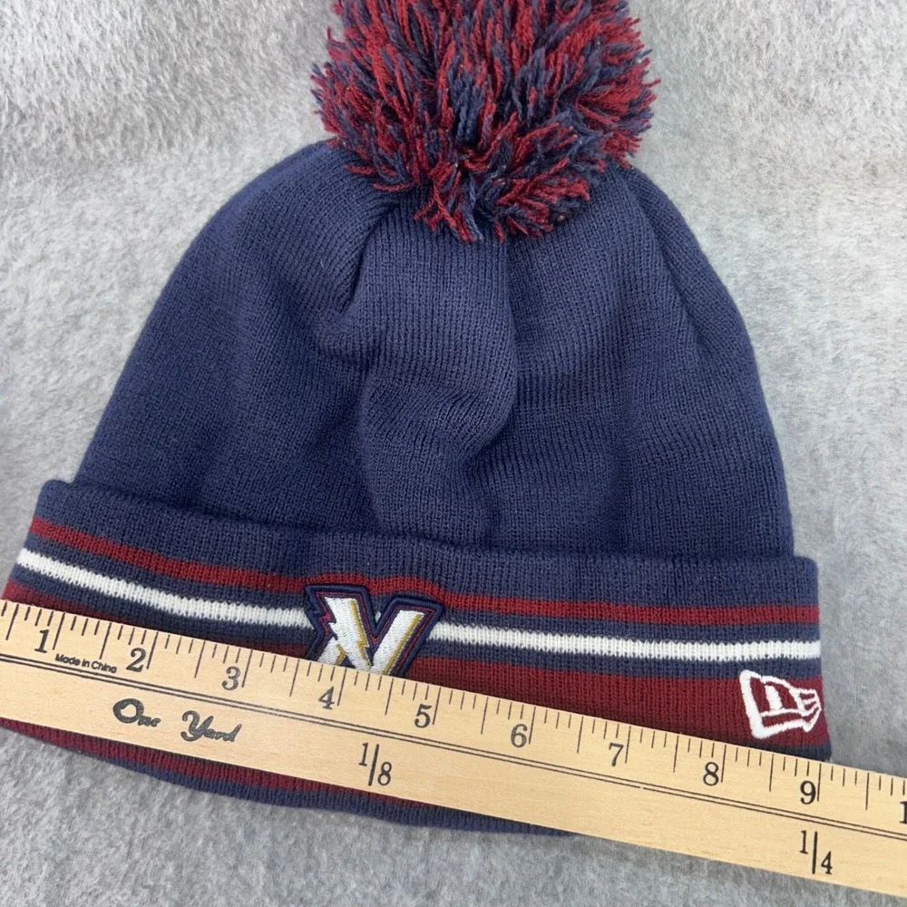 N Lightning Bolt Mens Navy New Era Arkansas Naturals MiLB Pom Beanie Hat OSFA
